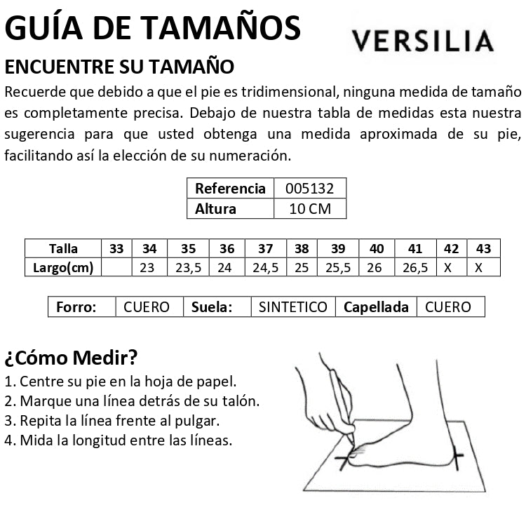 Tacón Mujer Versilia Alsira