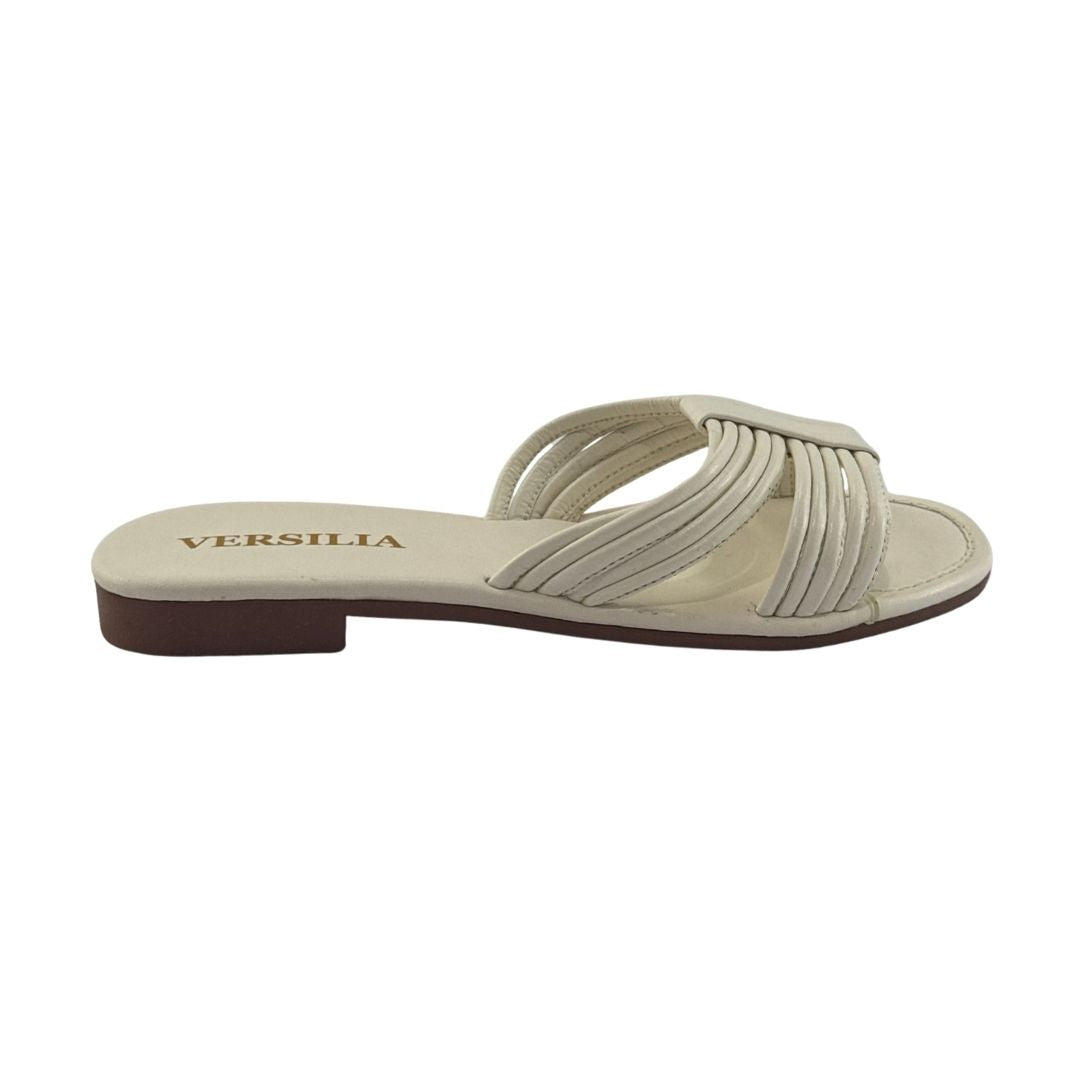 Sandalia Plana Trinidad Mujer Versilia Color Blanco Ref. 0007816