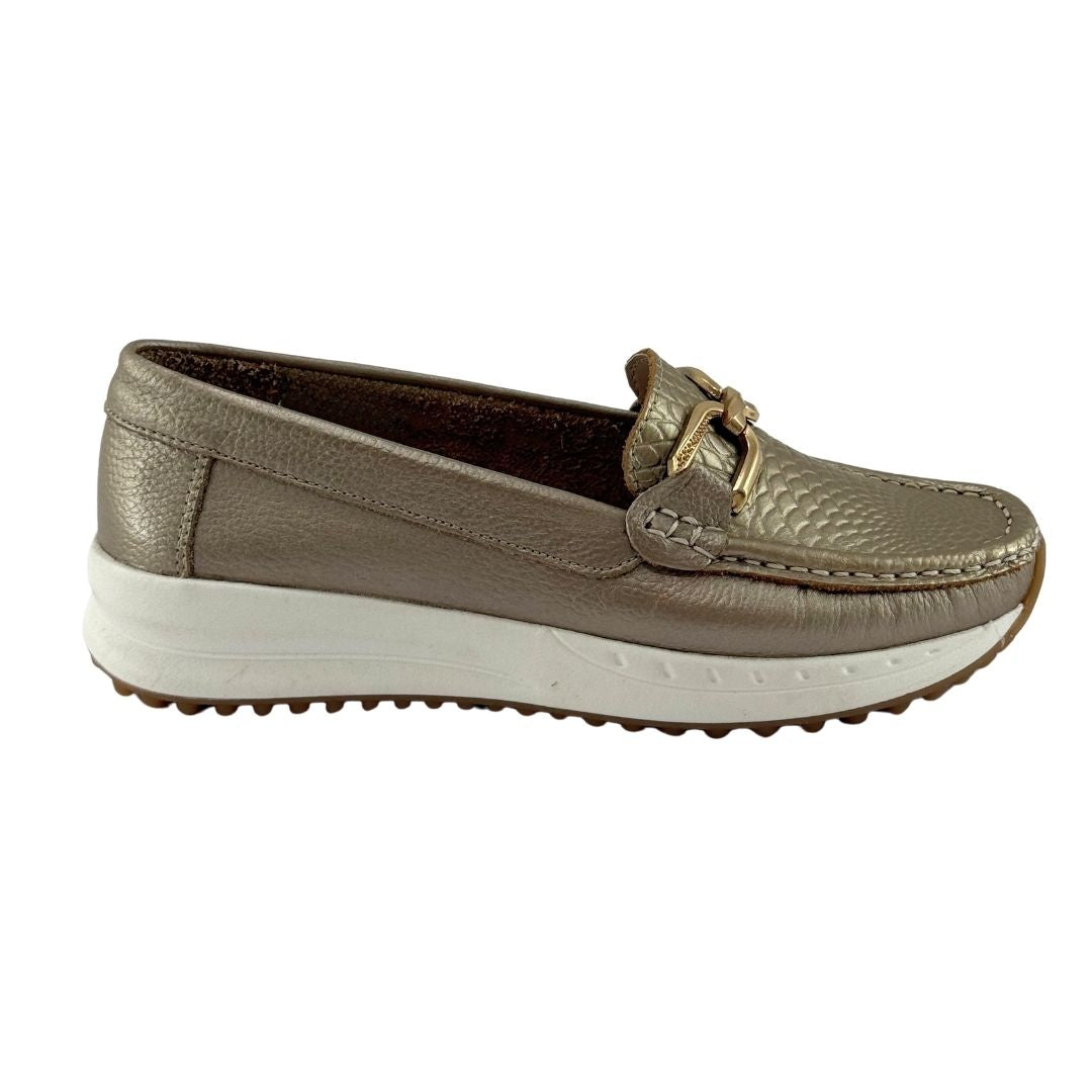 Mocasin Caracol Mujer Versilia Bronce Ref 0007914