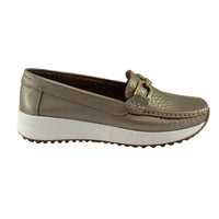 Mocasin Caracol Mujer Versilia Bronce Ref 0007914