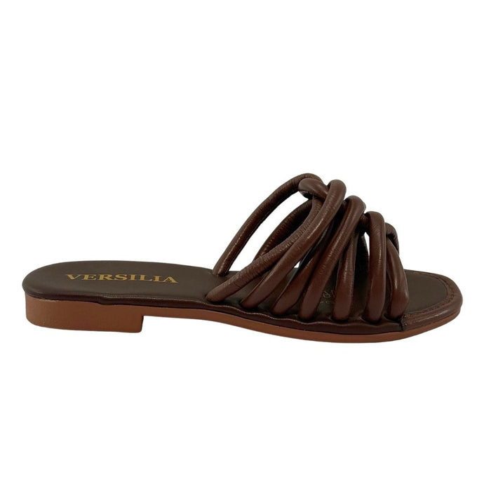 Sandalia Plana Palilla Versilia Mujer Color Cafe Ref. 0007593
