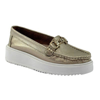 Mocasin Robertina Versilia Mujer Color Dorado Ref. 0007808