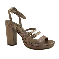 Sandalia Tacon Argenia Mujer Versilia Color Oro Rosa Ref. 0007911