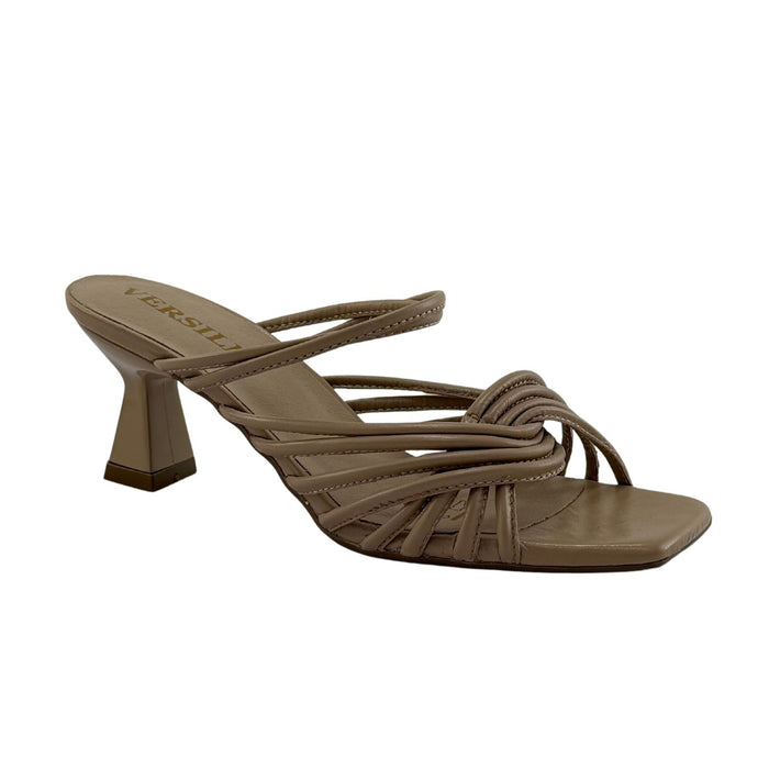 Sandalia Tacon Frappe Mujer Versilia Color Beige Ref. 0007913