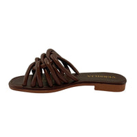 Sandalia Plana Palilla Versilia Mujer Color Cafe Ref. 0007593