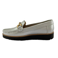 Mocasín Iris Versilia Mujer Color Plateado Ref. 0007901