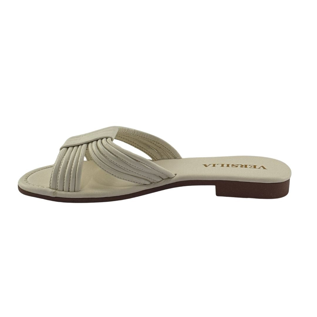 Sandalia Plana Trinidad Mujer Versilia Color Blanco Ref. 0007816