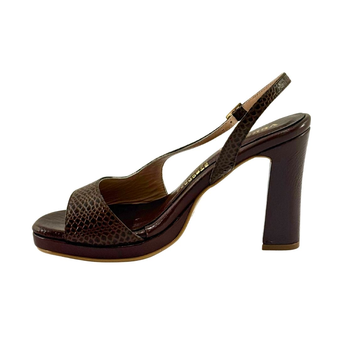 Tacon Samary Versilia Mujer Color Cafe Ref. 0007762