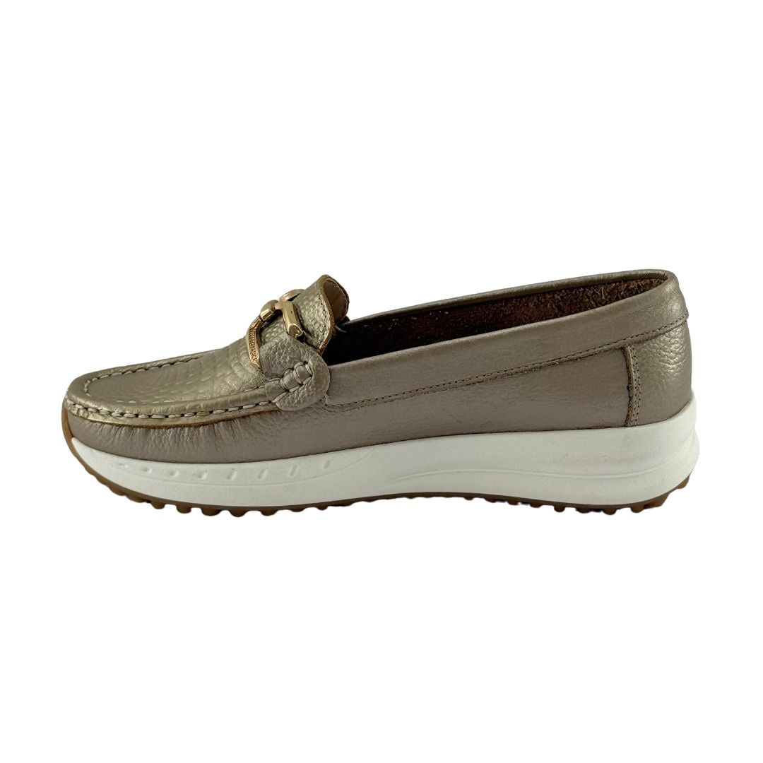 Mocasin Caracol Mujer Versilia Bronce Ref 0007914