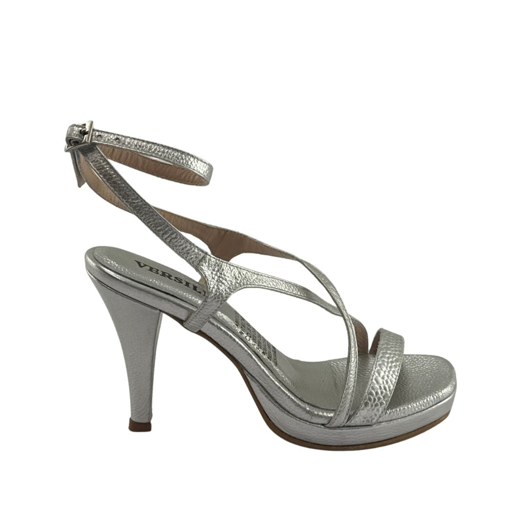 Tacon Angela Mujer Versilia Plateado Ref.007761