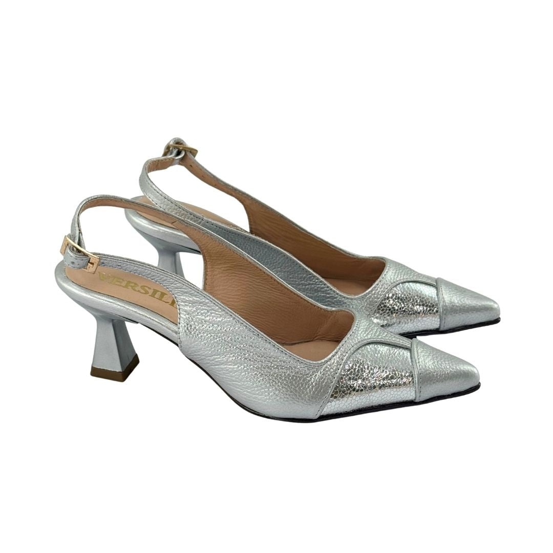 Tacon Heiran Versilia Mujer Color Plateado Ref. 0007556