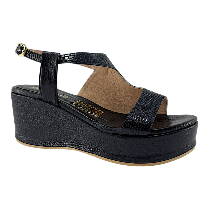 Plataforma Andreina Mujer Versilia Azul Ref.007821
