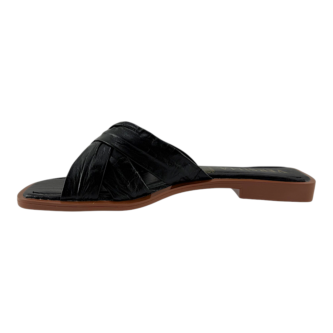 Sandalia Plana Patri Mujer Versilia Negro Ref.007760