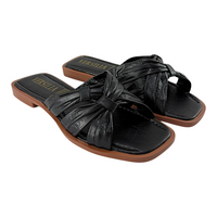 Sandalia Plana Patri Mujer Versilia Negro Ref.007760