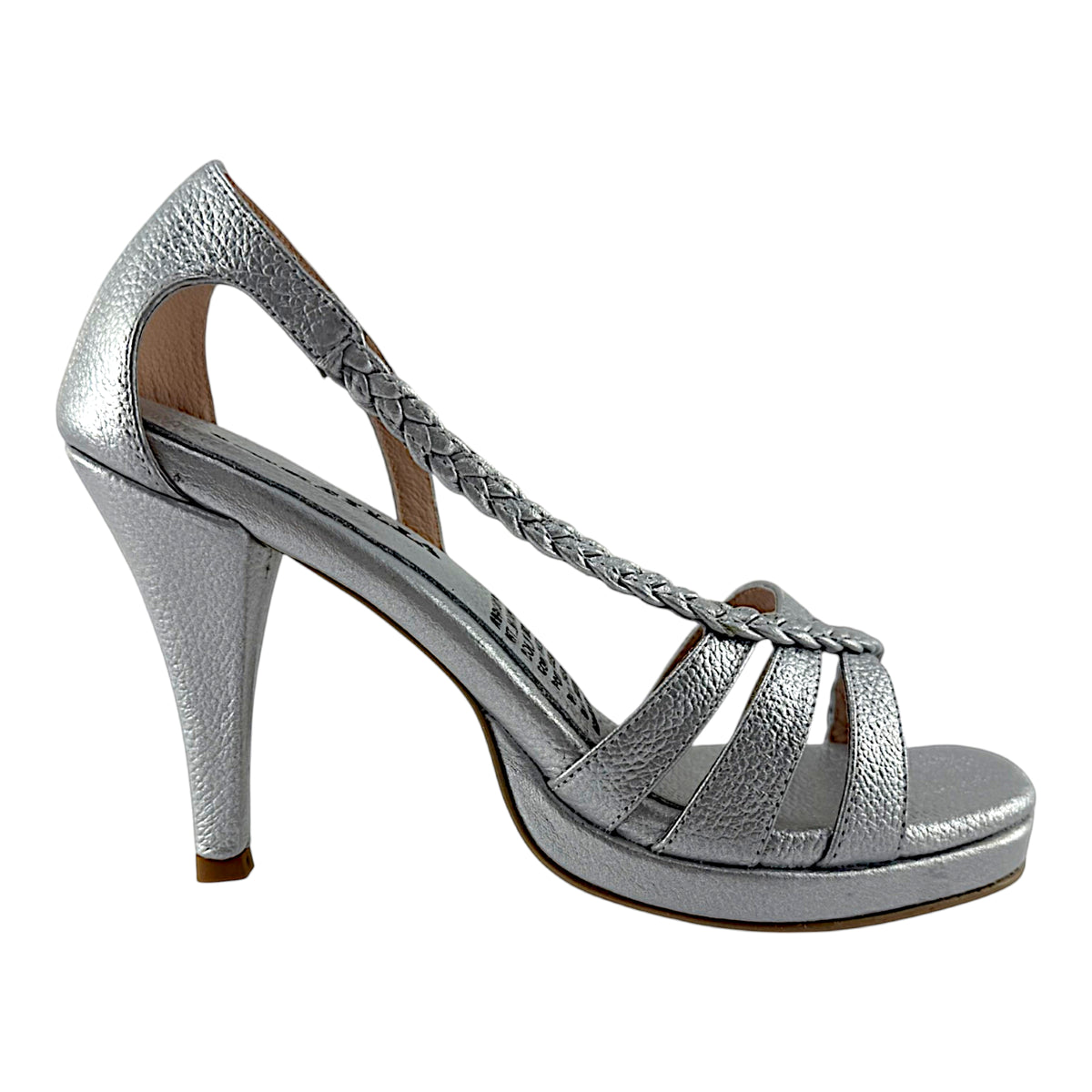 Tacon Alana Mujer Versilia Plateado Ref.007849