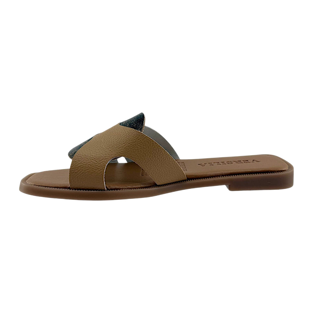 Sandalia Mujer Versilia Plana Macadamia 0007125
