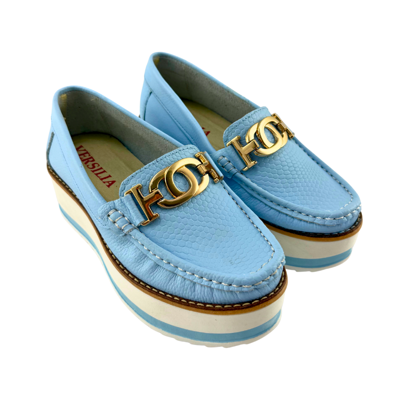Mocasin Mujer Versilia Celeste 0007177